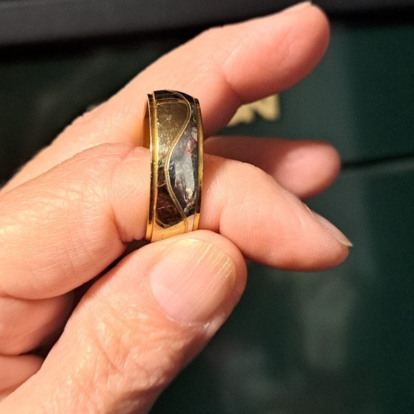Gold And Silver Tone Wedding Band